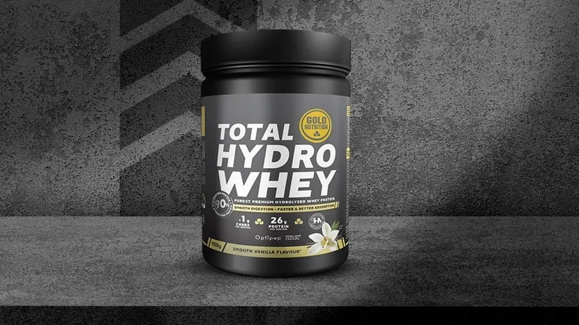 Протеиновая добавка Total Hydrowhey производства компании GOLD NUTRITION.