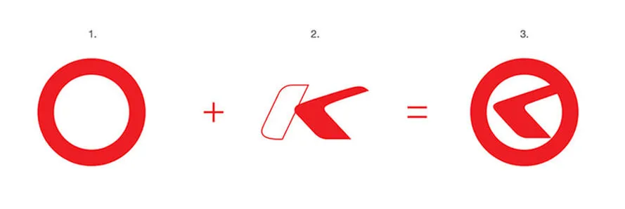 Схема рисования логотипа бренда Kellys.