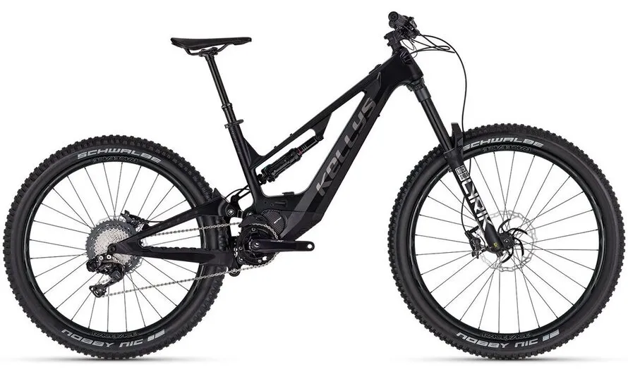 Электровелосипед KELLYS THEOS F100 производства компании KELLYS черного цвета.