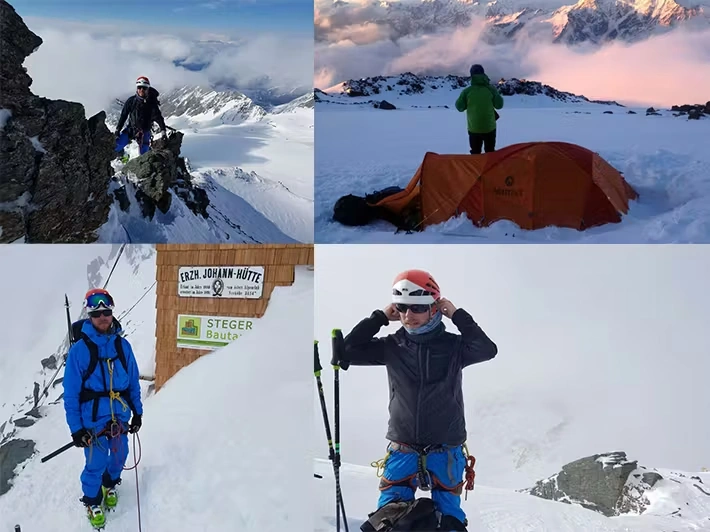 Sebastian Shuster в процессе восхождения