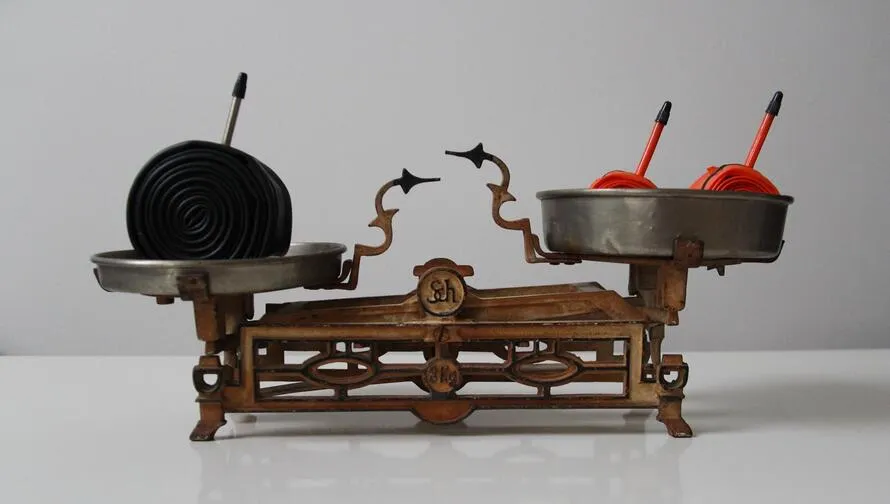 Обычная камера перевешивает на весах две камеры компании TUBOLITO.