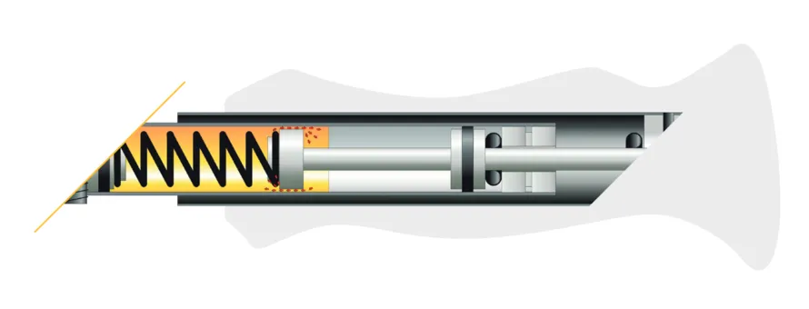 Амортизатор с систеиой SUPER-HSA компании VIPOLE